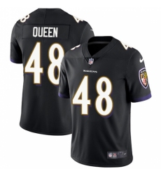 Youth Baltimore Ravens #48 Patrick Queen Black Alternate Stitched NFL Vapor Untouchable Limited Jersey