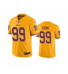 Washington Redskins #99 Chase Young Color Rush Limited Gold Jersey