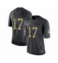 Men's Washington Redskins #17 Terry McLaurin Limited Black 2016 Salute to Service Football Jersey