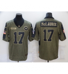 Men's Washington Redskins #17 Terry McLaurin Nike Olive 2021 Salute To Service Limited Player Jersey