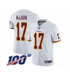 Men's Washington Redskins #17 Terry McLaurin White Vapor Untouchable Limited Player 100th Season Football Jersey