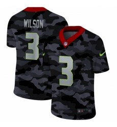 Men's Seattle Seahawks #3 Russell Wilson Camo 2020 Nike Limited Jersey