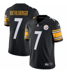 Men's Nike Pittsburgh Steelers #7 Ben Roethlisberger Black Team Color Vapor Untouchable Limited Player NFL Jersey