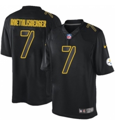 Youth Nike Pittsburgh Steelers #7 Ben Roethlisberger Limited Black Impact NFL Jersey