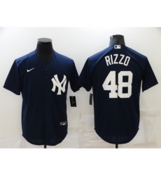 Men's New York Yankees #48 Anthony Rizzo Navy Game Jersey
