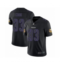 Men's Minnesota Vikings #33 Dalvin Cook Limited Black Rush Impact Football Jersey
