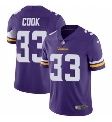Men's Nike Minnesota Vikings #33 Dalvin Cook Purple Team Color Vapor Untouchable Limited Player NFL Jersey
