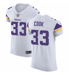 Men's Nike Minnesota Vikings #33 Dalvin Cook White Vapor Untouchable Elite Player NFL Jersey