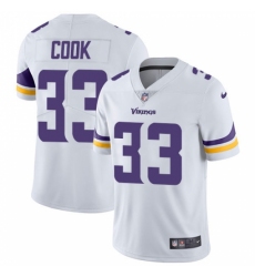 Men's Nike Minnesota Vikings #33 Dalvin Cook White Vapor Untouchable Limited Player NFL Jersey