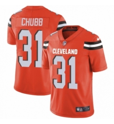 Men's Nike Cleveland Browns #31 Nick Chubb Orange Alternate Vapor Untouchable Limited Player NFL Jersey