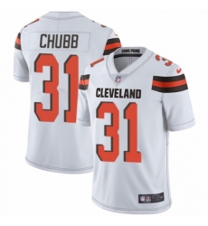 Youth Nike Cleveland Browns #31 Nick Chubb White Vapor Untouchable Limited Player NFL Jersey