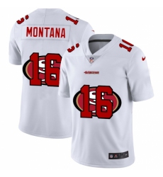 Men's San Francisco 49ers #16 Joe Montana White Nike White Shadow Edition Limited Jersey