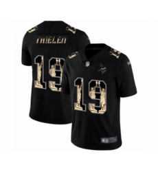 Men's Minnesota Vikings #19 Adam Thielen Limited Black Statue of Liberty Football Jersey