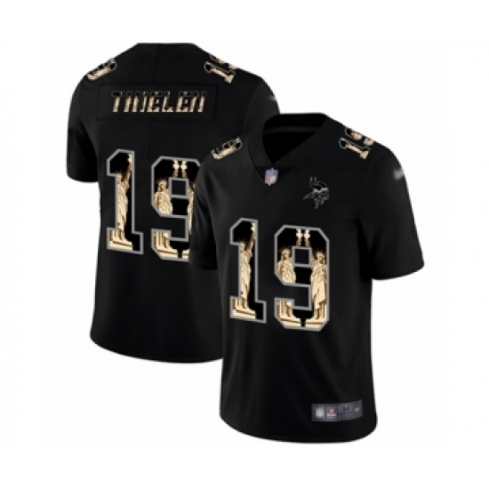 Men's Minnesota Vikings #19 Adam Thielen Limited Black Statue of Liberty Football Jersey Men's Minnesota Vikings #19 Adam Thielen Limited Black Statue of Liberty Football Jersey