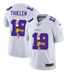 Men's Minnesota Vikings #19 Adam Thielen White Nike White Shadow Edition Limited Jersey