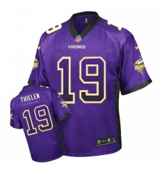 Men's Nike Minnesota Vikings #19 Adam Thielen Elite Purple Drift Fashion NFL Jersey