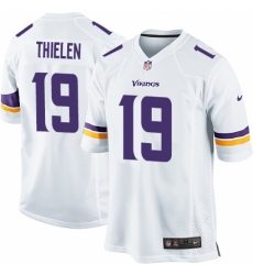 Men's Nike Minnesota Vikings #19 Adam Thielen Game White NFL Jersey