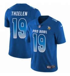 Men's Nike Minnesota Vikings #19 Adam Thielen Limited Royal Blue 2018 Pro Bowl NFL Jersey