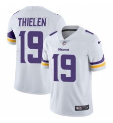 Men's Nike Minnesota Vikings #19 Adam Thielen White Vapor Untouchable Limited Player NFL Jersey