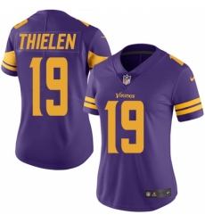 Women's Nike Minnesota Vikings #19 Adam Thielen Limited Purple Rush Vapor Untouchable NFL Jersey