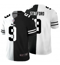 Men's Los Angeles Rams #9 Matthew Stafford Black V White Peace Split Nike Vapor Untouchable Limited NFL Jersey Men's Los Angeles Rams #9 Matthew Stafford Black V White Peace Split Nike Vapor Untouchable Limited NFL Jersey