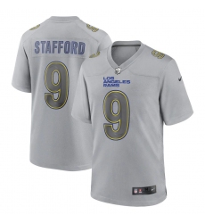 Men's Los Angeles Rams #9 Matthew Stafford Gray Atmosphere Fashion Game Jersey Men's Los Angeles Rams #9 Matthew Stafford Gray Atmosphere Fashion Game Jersey