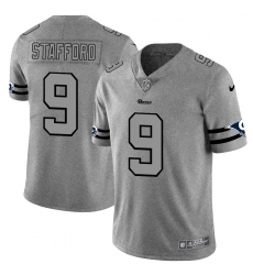 Men's Los Angeles Rams #9 Matthew Stafford Nike Gray Gridiron II Vapor Untouchable Limited NFL Jersey