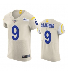 Men's Los Angeles Rams #9 Matthew Stafford Nike Vapor Elite Player NFL Jersey - Bone Men's Los Angeles Rams #9 Matthew Stafford Nike Vapor Elite Player NFL Jersey - Bone