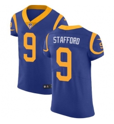 Men's Los Angeles Rams #9 Matthew Stafford Royal Blue Alternate Stitched NFL Vapor Untouchable Elite Jersey