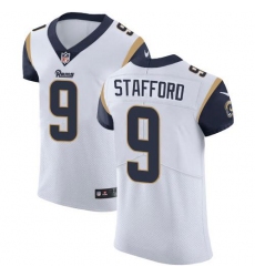 Men's Los Angeles Rams #9 Matthew Stafford White Stitched NFL Vapor Untouchable Elite Jersey
