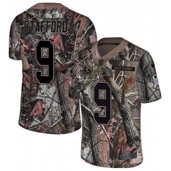 Youth Los Angeles Rams #9 Matthew Stafford Camo Stitched NFL Limited Rush Realtree Jersey Youth Los Angeles Rams #9 Matthew Stafford Camo Stitched NFL Limited Rush Realtree Jersey