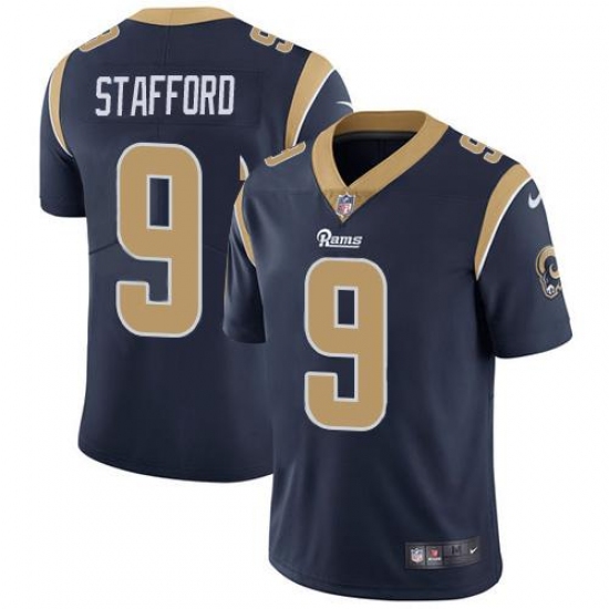 Youth Los Angeles Rams #9 Matthew Stafford Navy Blue Team Color Stitched NFL Vapor Untouchable Limited Jersey Youth Los Angeles Rams #9 Matthew Stafford Navy Blue Team Color Stitched NFL Vapor Untouchable Limited Jersey