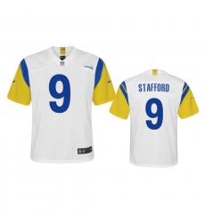 Youth Los Angeles Rams #9 Matthew Stafford Nike Alternate Game NFL Jersey - White