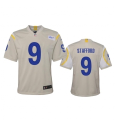 Youth Los Angeles Rams #9 Matthew Stafford Nike Game NFL Jersey - Bone Youth Los Angeles Rams #9 Matthew Stafford Nike Game NFL Jersey - Bone