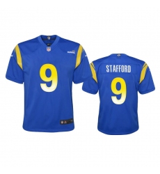 Youth Los Angeles Rams #9 Matthew Stafford Nike Game NFL Jersey - Royal Youth Los Angeles Rams #9 Matthew Stafford Nike Game NFL Jersey - Royal