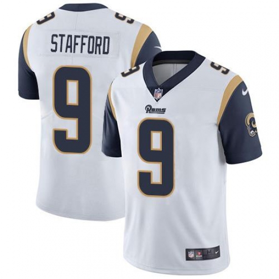 Youth Los Angeles Rams #9 Matthew Stafford White Stitched NFL Vapor Untouchable Limited Jersey Youth Los Angeles Rams #9 Matthew Stafford White Stitched NFL Vapor Untouchable Limited Jersey