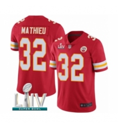 Men's Kansas City Chiefs #32 Tyrann Mathieu Red Team Color Vapor Untouchable Limited Player Super Bowl LIV Bound Football Jersey