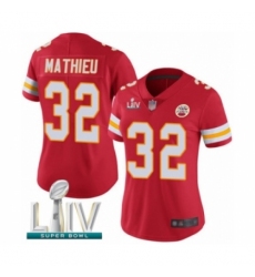 Women's Kansas City Chiefs #32 Tyrann Mathieu Red Team Color Vapor Untouchable Limited Player Super Bowl LIV Bound Football Jersey