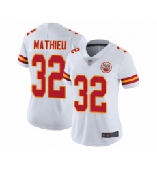 Women's Kansas City Chiefs #32 Tyrann Mathieu White Vapor Untouchable Elite Player Football Jersey