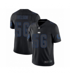 Men's Indianapolis Colts #56 Quenton Nelson Limited Black Rush Impact Football Jersey