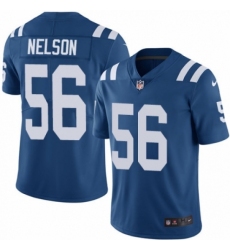 Men's Nike Indianapolis Colts #56 Quenton Nelson Royal Blue Team Color Vapor Untouchable Limited Player NFL Jersey