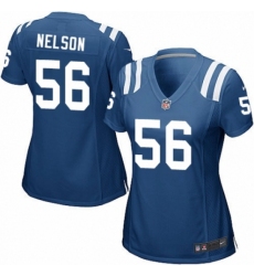 Women's Nike Indianapolis Colts #56 Quenton Nelson Game Royal Blue Team Color NFL Jersey