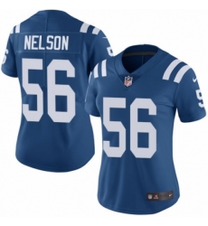 Women's Nike Indianapolis Colts #56 Quenton Nelson Royal Blue Team Color Vapor Untouchable Elite Player NFL Jersey
