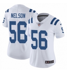 Women's Nike Indianapolis Colts #56 Quenton Nelson White Vapor Untouchable Limited Player NFL Jersey