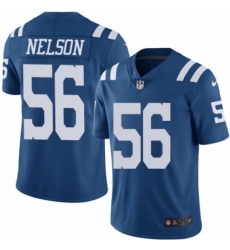 Youth Nike Indianapolis Colts #56 Quenton Nelson Limited Royal Blue Rush Vapor Untouchable NFL Jersey