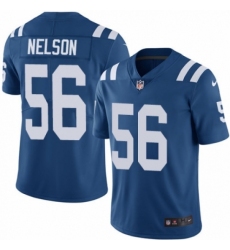Youth Nike Indianapolis Colts #56 Quenton Nelson Royal Blue Team Color Vapor Untouchable Limited Player NFL Jersey