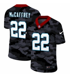 Men's Carolina Panthers #22 Christian McCaffrey Camo 2020 Nike Limited Jersey