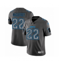 Men's Carolina Panthers #22 Christian McCaffrey Limited Gray Static Fashion Football Jersey