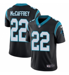 Men's Nike Carolina Panthers #22 Christian McCaffrey Black Team Color Vapor Untouchable Limited Player NFL Jersey