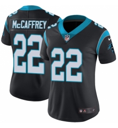 Women's Nike Carolina Panthers #22 Christian McCaffrey Black Team Color Vapor Untouchable Limited Player NFL Jersey